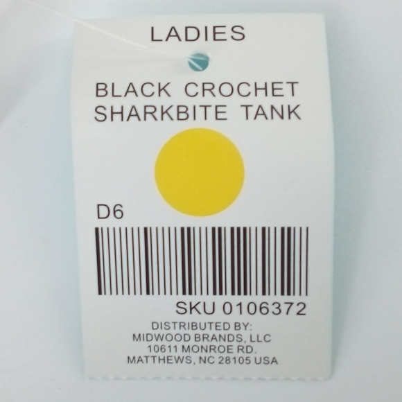 NWT Just Be Black Crochet Sharkbite Tank Top L Early 2000s Style - Picture 2 of 6